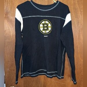 Long sleeve Boston Bruins thermal knit shirt